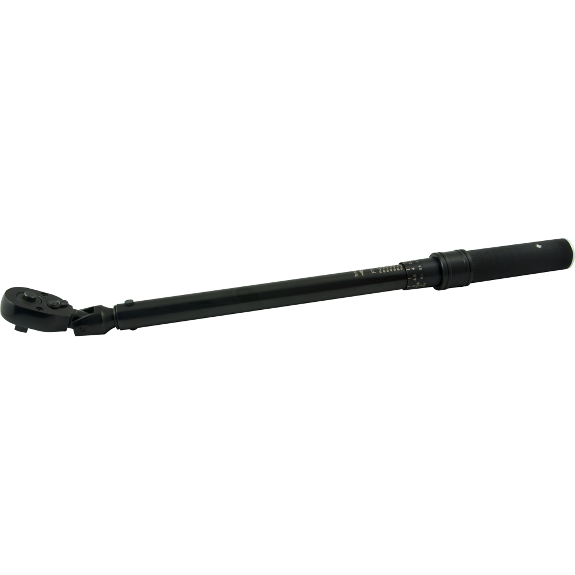 Dynamic Tools 3/8" Drive Flex Head Torque Wrench, 10-80 Ft/lbs., 32 Teeth
